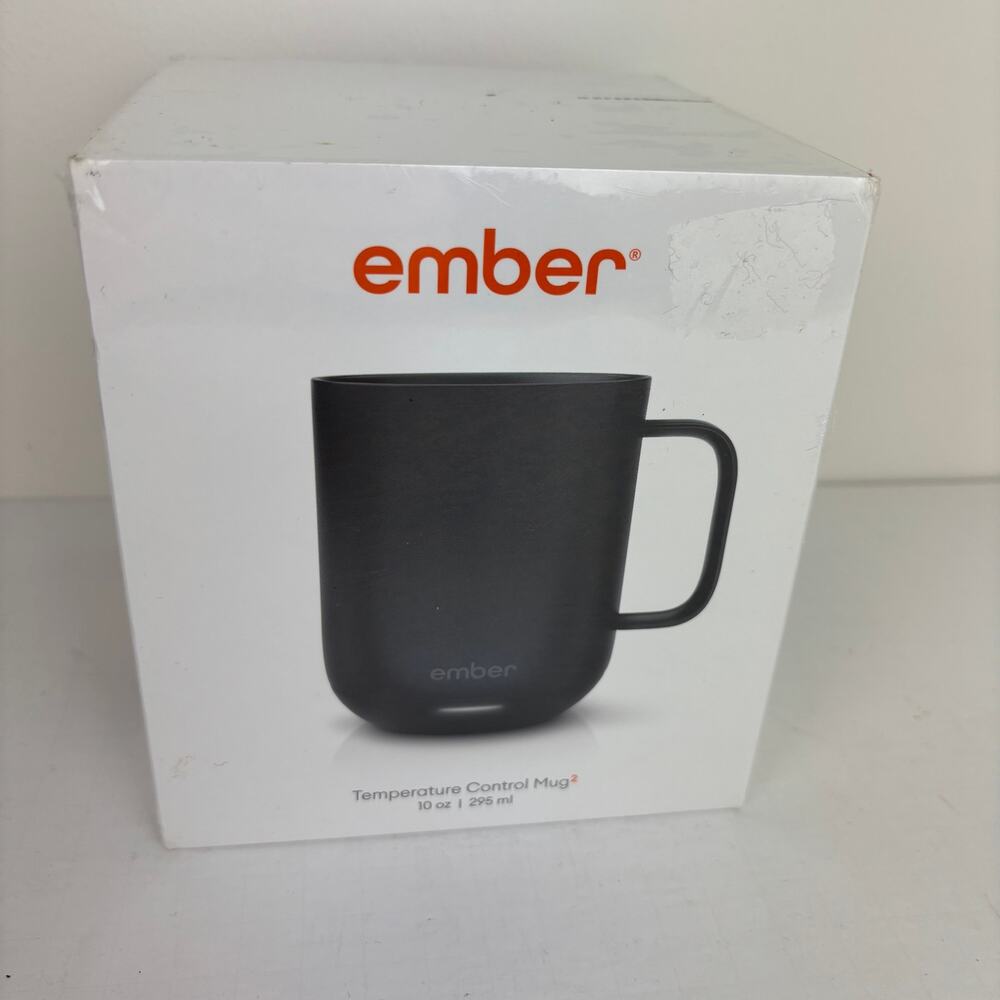 ember Temperature Control Mug 2 NEW SEALED Black 10oz/ 295ml Smart